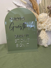 Reception Sign – Photo Guestbook Design