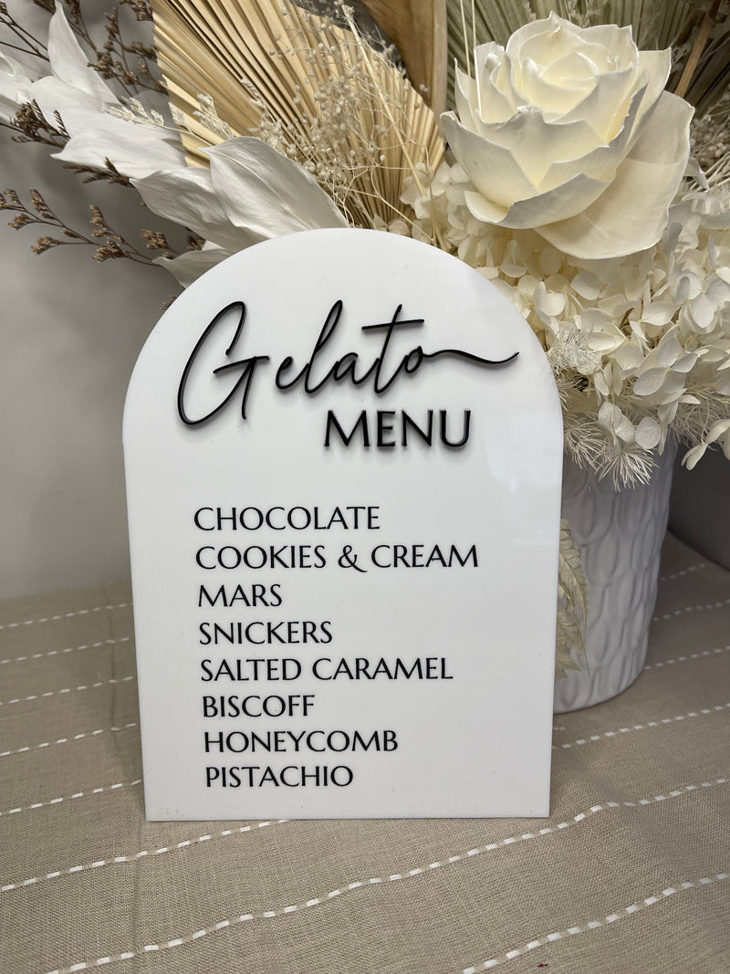 Bar & Menu Sign – Dessert Bar Design