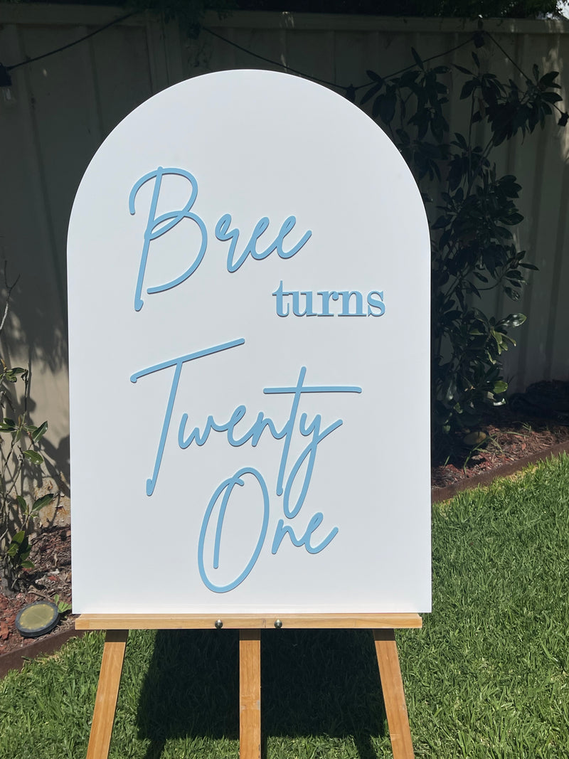 Birthday Party Sign - Flick Design