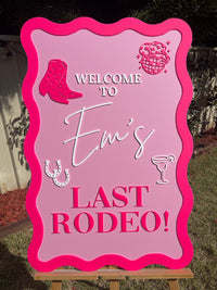 Hens Party Sign – Last Rodeo Design