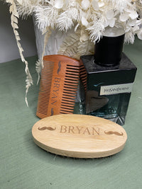 Beard Brush & Comb Set