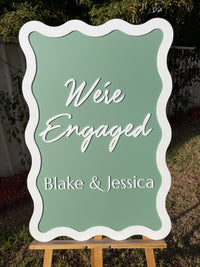 Engagement Party Sign – We’re Engaged Design