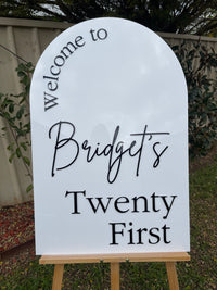 Birthday Party Sign - Welcome To Design