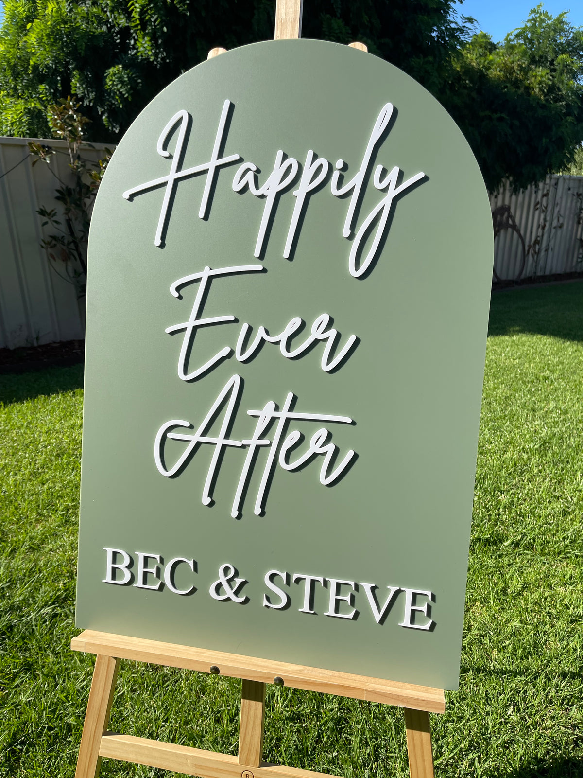 Engagement Party Sign – Happily Ever After Design