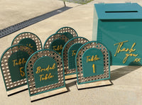 Table Numbers – Rattan Design