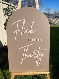 Birthday Party Sign - Flick Design