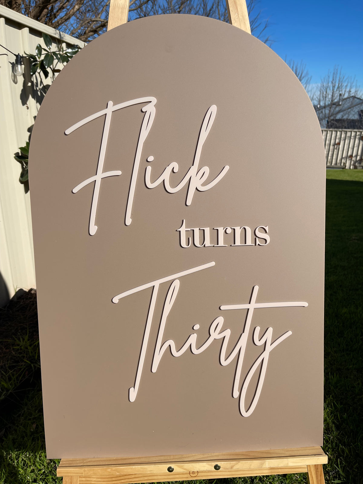 Birthday Party Sign - Flick Design