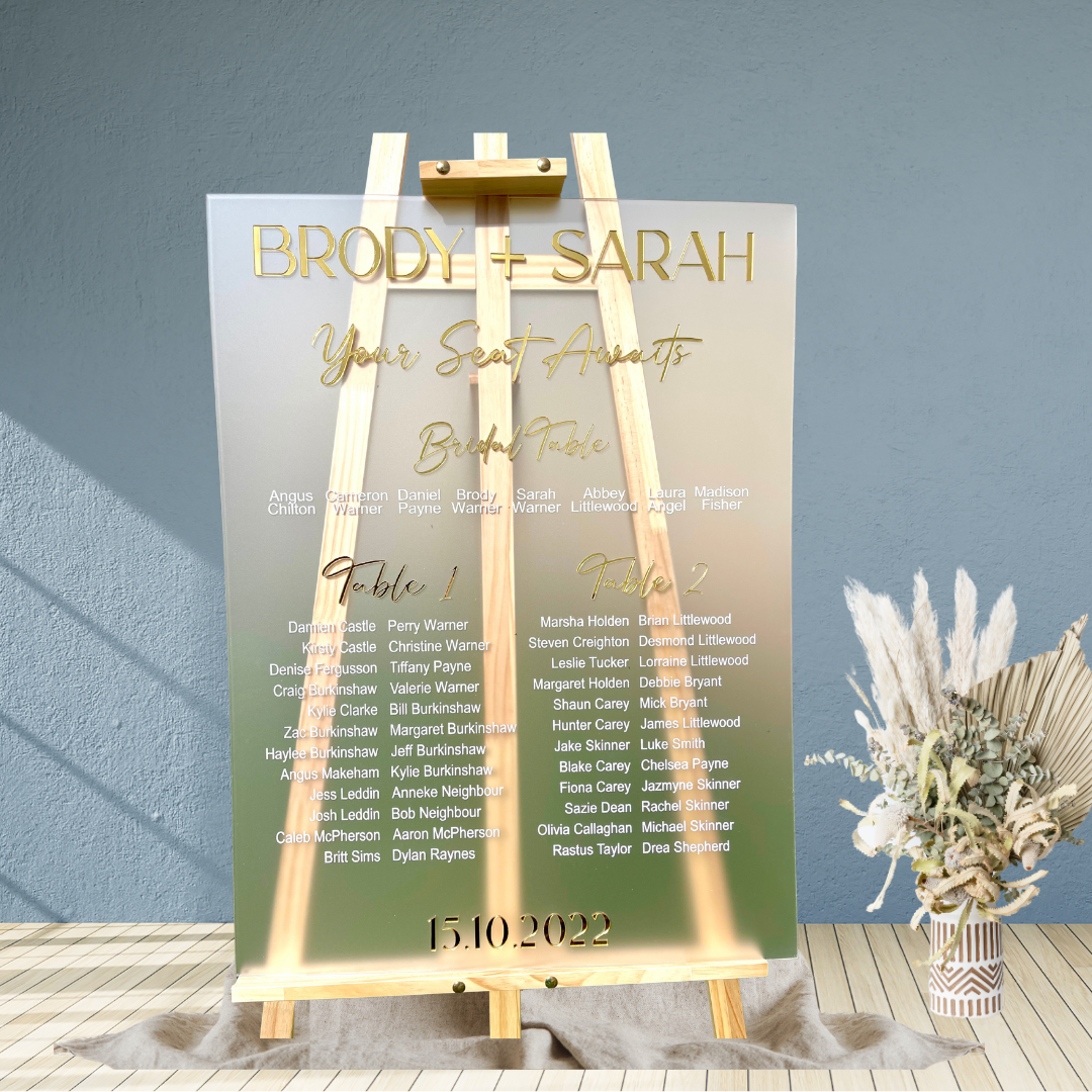 Seating Chart – Brody & Sarah Design