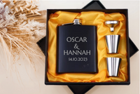 Wedding Party Whisky Flask Set