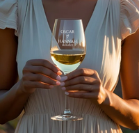 Wedding Engraved Wine Glass