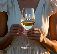 Wedding Engraved Wine Glass