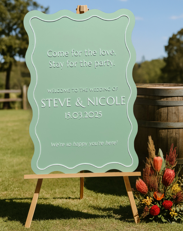 Welcome Sign – Come For The Love Design
